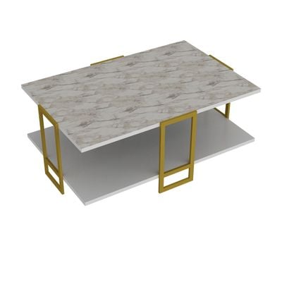 Polka Metal Legs Coffee Table 90 cm | Living Room Table