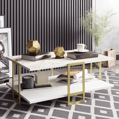 Polka Metal Legs Coffee Table 120 cm | Living Room Table