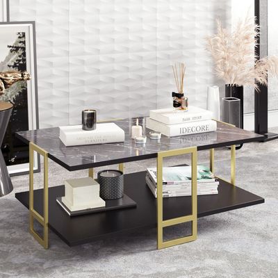 Polka Metal Legs Coffee Table 90 cm | Living Room Table