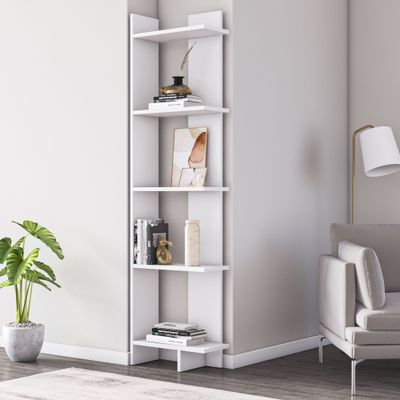 Alice 170 tall Manufactured Wood Corner Bookcase | Bookshelf, Storage Rack