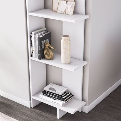 Alice 170 tall Manufactured Wood Corner Bookcase | Bookshelf, Storage Rack