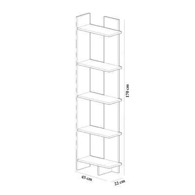 Alice 170 tall Manufactured Wood Corner Bookcase | Bookshelf, Storage Rack