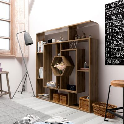 Labrina 134 cm tall Bookcase | Display Unit, Bookshelf, Storage Rack