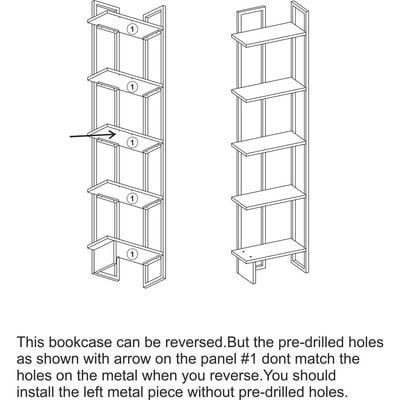 Alice 180 tall Metal Frame Manufactured Wood Corner Bookcase | Bookshelf, Storage Rack