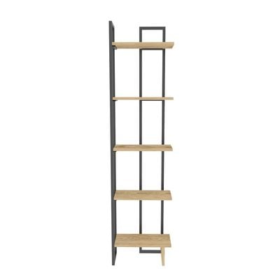 Alice 180 tall Metal Frame Manufactured Wood Corner Bookcase | Bookshelf, Storage Rack