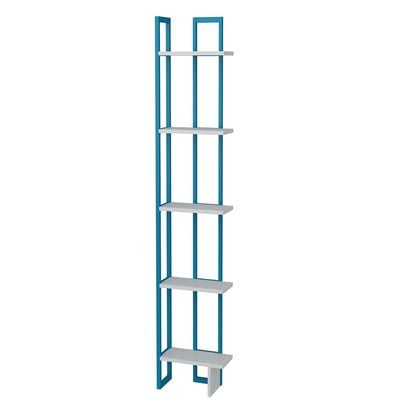 Alice 180 tall Metal Frame Manufactured Wood Corner Bookcase | Bookshelf, Storage Rack