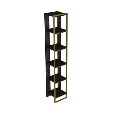 Polka 178.5 tall Metal Frame Manufactured Wood Bookcase | Bookshelf, Storage Rack