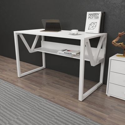 Lona Computer Desk with a Metal Frame 120 cm | Work Table