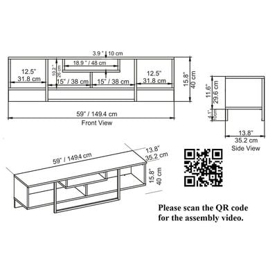 Asal 150 cm TV Unit for TVs up to 65"