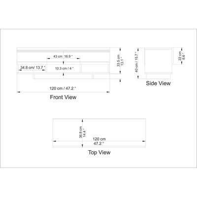 Celestia 120 cm TV Unit for TVs up to 55"