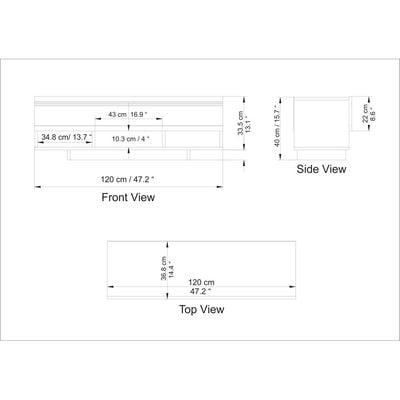 Celestia 120 cm TV Unit for TVs up to 55"