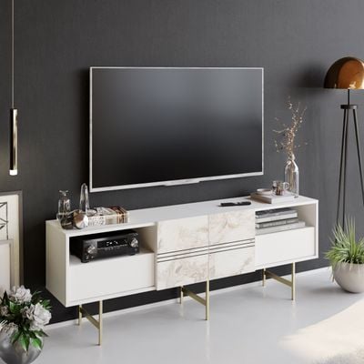 Derin 180 cm TV Unit / Side Table, Media Console for TVs up to 71"