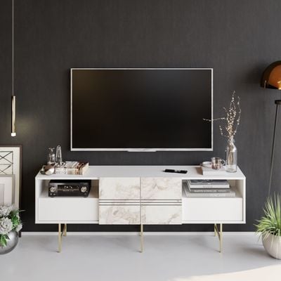 Derin 180 cm TV Unit / Side Table, Media Console for TVs up to 71"