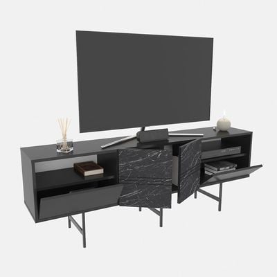 Derin 180 cm TV Unit / Side Table, Media Console for TVs up to 71"