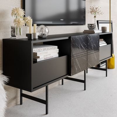 Derin 180 cm TV Unit / Side Table, Media Console for TVs up to 71"