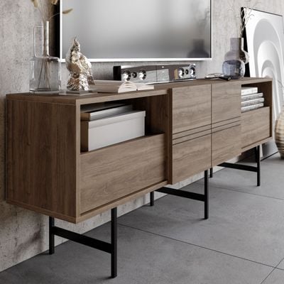 Derin 180 cm TV Unit / Side Table, Media Console for TVs up to 71"