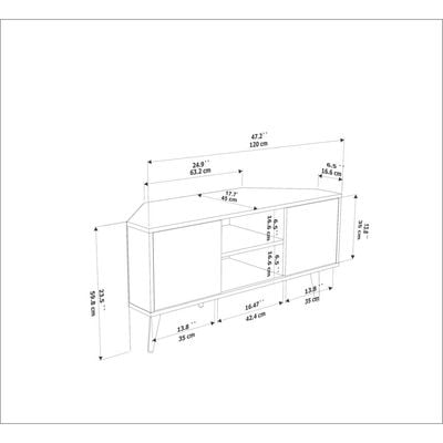 Lesson 120 cm Corner TV Unit for TVs up to 55"