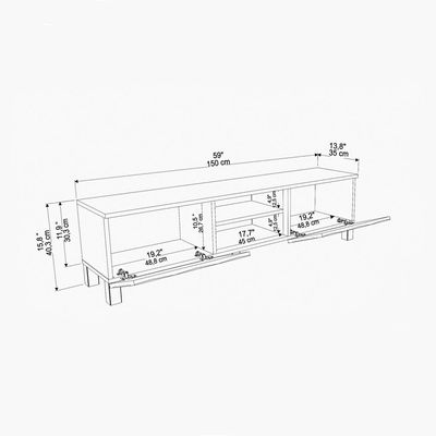 Lukas 150 cm TV Unit for TVs up to 65"