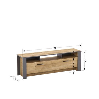 Manhattan 150 cm TV Unit for TVs up to 59"