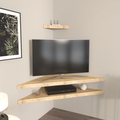 Mensi 120 cm Floating Corner TV Unit for TVs up to 55"