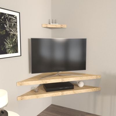 Mensi 120 cm Floating Corner TV Unit for TVs up to 55"