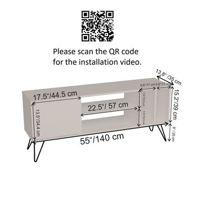 Mistico 140 cm TV Unit for TVs up to 63"