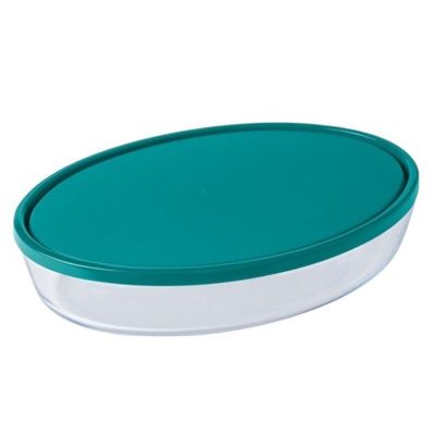 Pyrex Cook&Store 3L Oval Roaster with Lid for Versatile Cooking and Storing