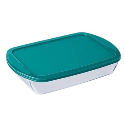 Pyrex Cook&Store 4.5L Rectangular Roaster with Lid for Versatile Cooking and Storing