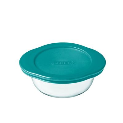 Pyrex Cook&Store 350ml Round Roaster with Lid for Versatile Cooking and Storing Pyrex Cook&Store 350ml Round Roaster with Lid for Versatile Cooking and Storing