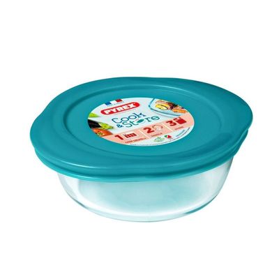 Pyrex Cook&Store 2.3L Round Roaster with Lid for Versatile Cooking and Storing