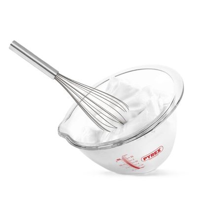Pyrex 4.2L Glass Expert Mixing Bowl - Large Capacity, Heat-Resistant, with Measurement Markings