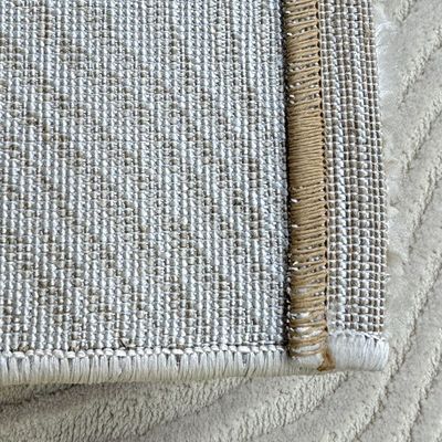 Handpicked Furniture Neutral Beige Rectangle Carpet Ultra Soft Area Carpets For Bed Room, Living Room, And Dining room, Anti-slip Floor Carpets, Easy to Clean, Made In Turkey 300x100 cm - Beige