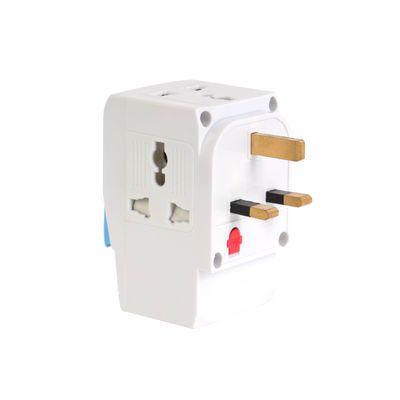 Olsenmark 3-Way Multi Adaptor- OMES1890/ Global Compatibility, 3-Way Socket, USB and Type-C Charging Ports/ Compact and Portable Design/ Max Load 13 AMP, Perfect for Travelling/ White
