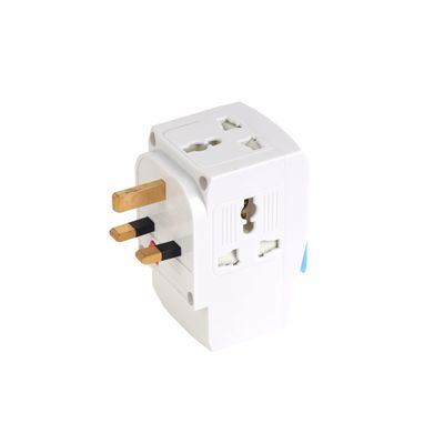 Olsenmark 3-Way Multi Adaptor- OMES1890/ Global Compatibility, 3-Way Socket, USB and Type-C Charging Ports/ Compact and Portable Design/ Max Load 13 AMP, Perfect for Travelling/ White