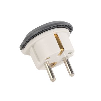 Olsenmark 3-Way Universal Adaptor- OMES1891/ PC Housing, Copper Parts and Pin, Global Compatibility/ 2 Round Pin Configuration, Compact and Portable Design/ Perfect for Travelling, Home, Office/ Black and White