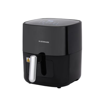 Air Fryer Oil Free Fryer with Cool Touch Handle, non stick frying pot and tray, easy to read and adjustable display 6 L 1500 W OMAF2254J Black/White