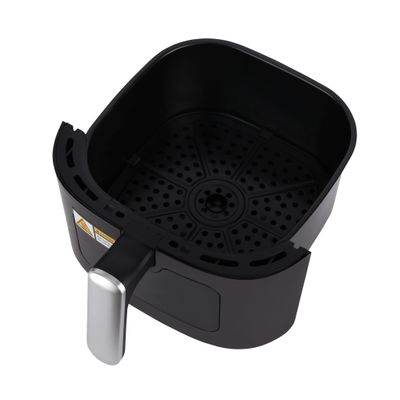 Air Fryer Oil Free Fryer with Cool Touch Handle, non stick frying pot and tray, easy to read and adjustable display 6 L 1500 W OMAF2254J Black/White