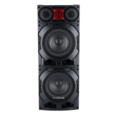 2.0 Hi-Fi Stereo Speaker System | 10" Woofer | 90000W PMPO | OMMS1290 | Flash Ring RGB Light | USB/TF/FM/BT | Two Microphone | LED Display | Remote Control
