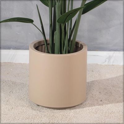 Yatai Plastic 27Cm Self Watering Planter Garden Plant Pot Indoor Nursery Pot Flower Plant Container For Home Decor For All House Plants, Flowers, and Rose Plants Gardning (Coffee)