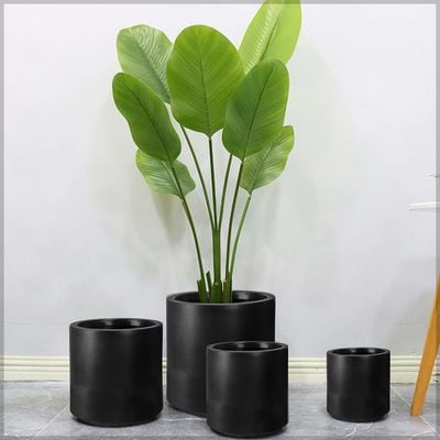 Yatai Plastic 34 Cm Self Watering Planter Garden Plant Pot Indoor Nursery Pot Flower Plant Container For Home Decor For All House Plants, Flowers, and Rose Plants (Black)