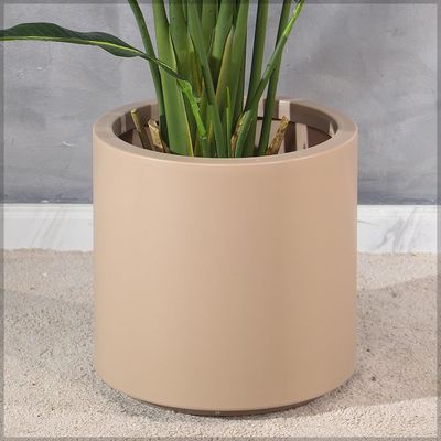 Yatai Plastic 34 Cm Self Watering Planter Garden Plant Pot Indoor Nursery Pot Flower Plant Container For Home Decor For All House Plants, Flowers, and Rose Plants (Coffee)