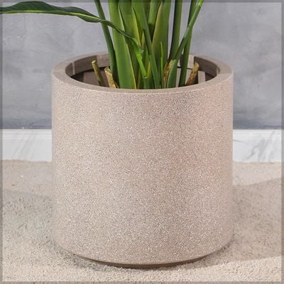 Yatai Plastic 34 Cm Self Watering Planter Garden Plant Pot Indoor Nursery Pot Flower Plant Container For Home Decor For All House Plants, Flowers, and Rose Plants (W-Coffee)