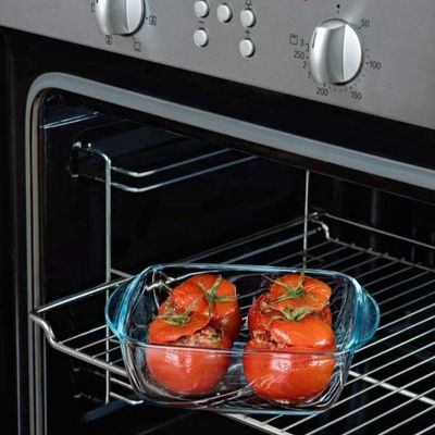 Pyrex Cook&Heat 300ml Squared Borosilicate Glass Roaster with Airtight Lid - Oven, Freezer, Microwave Safe