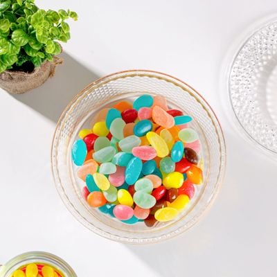 Royalford Acrylic Candy Bowl- RF12342/ Elegant and Sleek Design with Durable and Long-Lasting Construction, Gold Frame/ Multi-Purpose Storage Bowl Ideal for Fruits, Vegetable, Dcor Items, Candies/ Easy to Use and Maintain