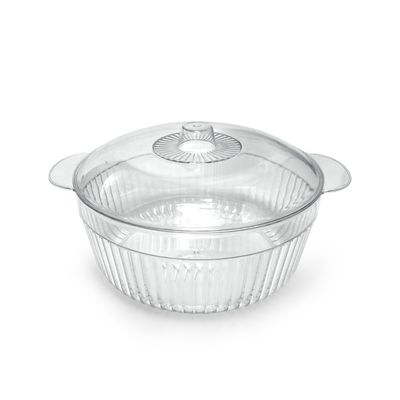 Royalford 2.0-liter Storage Bowl with Lid- RF12483/ Plastic Wide Mouth Container, Elegant and Sleek Design with Long-Lasting Construction/ Multi-Purpose, for Mixing, Serving, etc./ Ideal for Fruits, Vegetables, Snacks, Dcor Items/ Easy to Use and Maintain, Freezer-Safe/ Clear