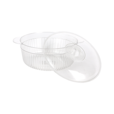 Royalford 2.0-liter Storage Bowl with Lid- RF12483/ Plastic Wide Mouth Container, Elegant and Sleek Design with Long-Lasting Construction/ Multi-Purpose, for Mixing, Serving, etc./ Ideal for Fruits, Vegetables, Snacks, Dcor Items/ Easy to Use and Maintain, Freezer-Safe/ Clear