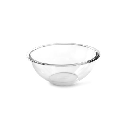 Royalford RF2705-GBD Glass Mixing Bowl, 0.8L - Glass Bowl, Oven Safe Mixing Bowl Set, Glass Baking Accessory, Small Serving/Mixing Bowl | Dishwasher & Microwave Safe | Ideal for Diets, Leftovers, Salads, Pasta, & healthy Snacks 