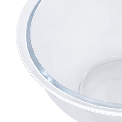 Royalford RF2705-GBD Glass Mixing Bowl, 0.8L - Glass Bowl, Oven Safe Mixing Bowl Set, Glass Baking Accessory, Small Serving/Mixing Bowl | Dishwasher & Microwave Safe | Ideal for Diets, Leftovers, Salads, Pasta, & healthy Snacks 