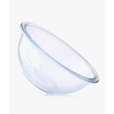 Royalford RF2704-GBD 1.3L Glass Mixing Bowl - Elegant Deep Design & Shape Mixing Bowl | Glass Baking Accessory, Small Serving/Mixing Bowl | Easy to Clean & Microwave Safe