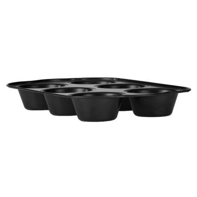 Royalford RF7043 6-Hole Non-Stick Cupcake Tray/Baking Pan, 27x18 CM, Mini Muffin Baking Tray, Cupcake Baking Accessory